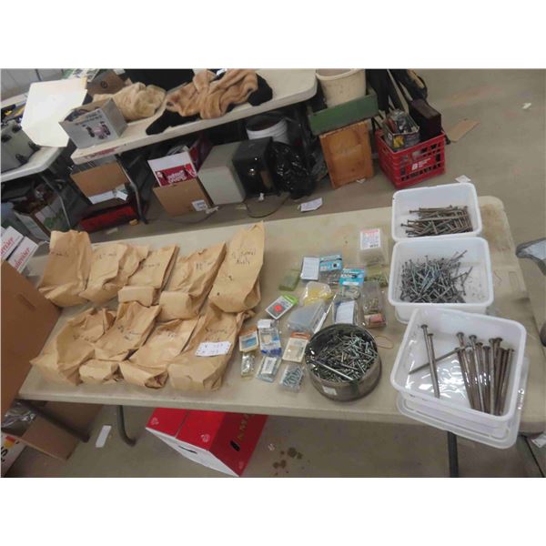 Spikes 3" to 8", Nails 1.5" to 4", Small Package of Hardware