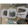 Image 2 : Spikes 3" to 8", Nails 1.5" to 4", Small Package of Hardware