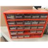 Image 2 : 2 Organizers Full of Small Hardware; Screws, Nails + 4 Tins with 3 Tier Trays of 