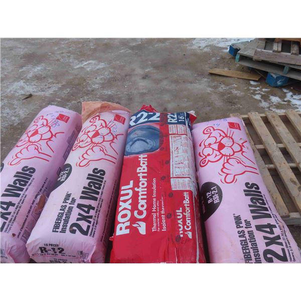 4 Bags of Insulation ; (3) R12 + (1) R22