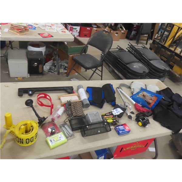 Knee Protection, Reach Grip, Head Lamp, Don't Cross Caution Tape, Staples,