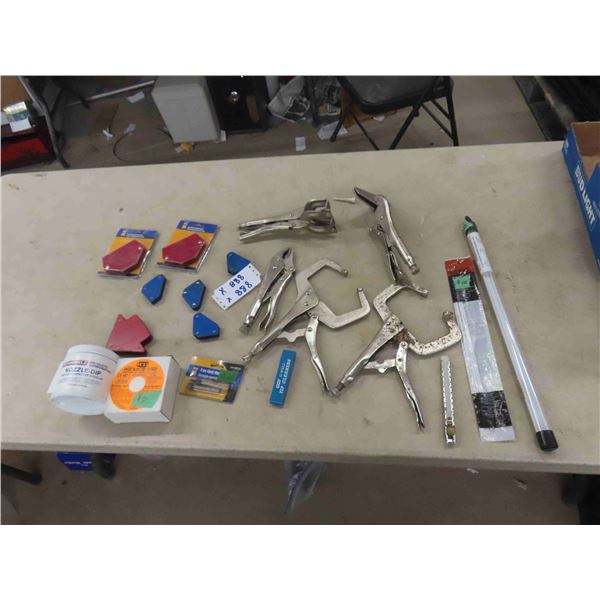 Welding Vice Grips, Magnets, Mig Wire, Brazing Rod, plus more