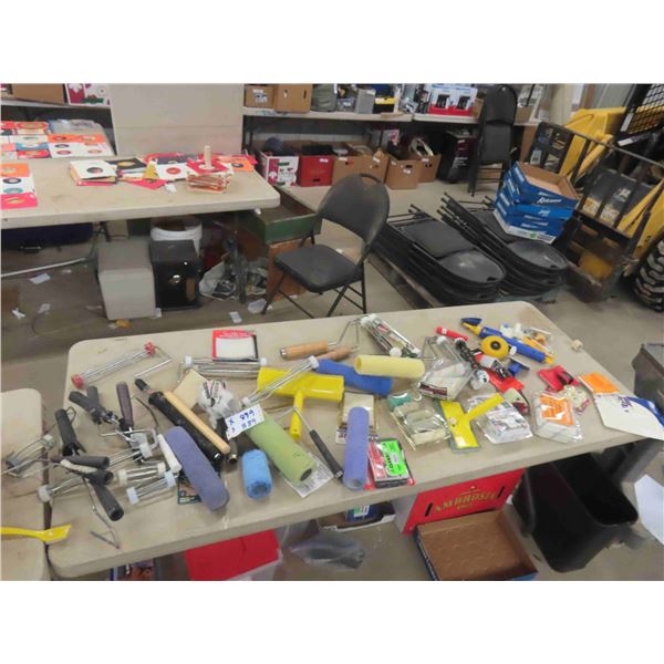 Painting Supply ; Rollers, Brushes, Various Corner Brushes, plus more