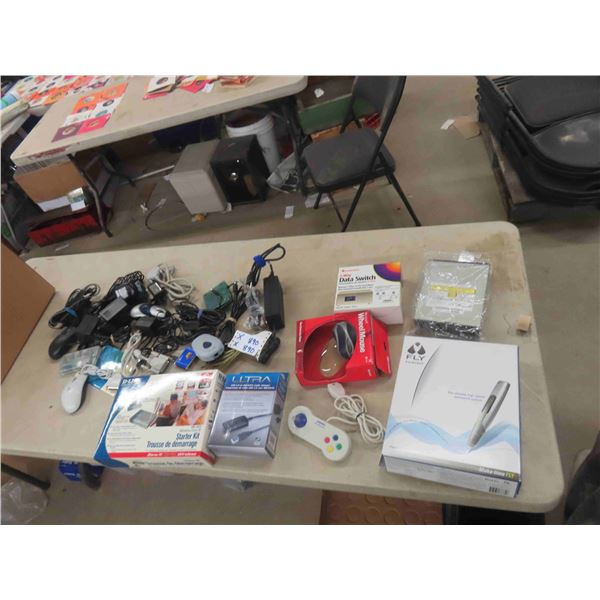 Computer Power Source, Mouse Control, USB Cable, D-Link Router, 2 Way Data 