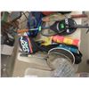Image 6 : Storage Tub Full of Sports Items; Tennis, Badminton Rackets + Basketball, Footballs, 