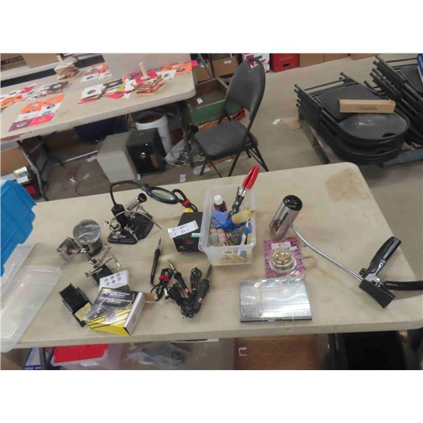 Crafters Equipment ; Soldering Iron, LED Lighted Magnifying Eyewear, BBQ  Dragon 