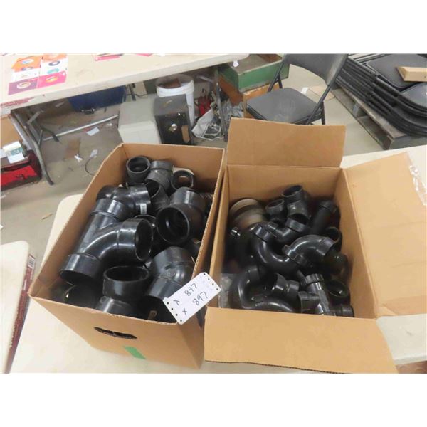 Plumbing Fittings - PVC, 2 Full Boxes 2" to 4" 