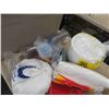 Image 6 : Quantity of Picnic Dishes, Plastic Cups, Inflatable Serving Bar, Tub with Lid