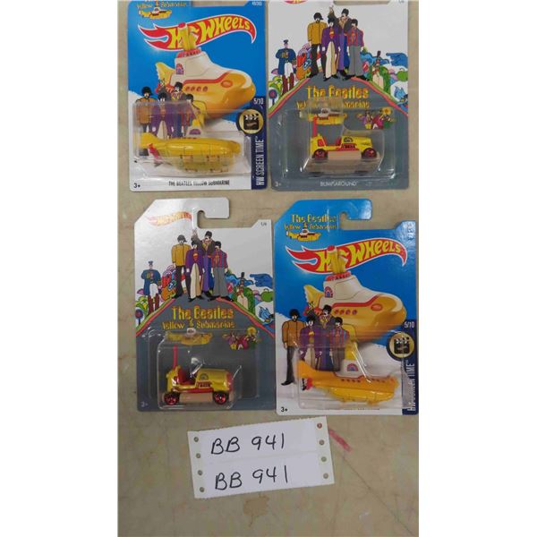 4 Hot Wheels (The Beatles) Yellow Submarine