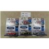 Image 1 : 3 Cast Line Ford M2 Machines : 1957 Ford Fairlane 500, 1965 Ford Mustang 2x2 Fastback, 1968 