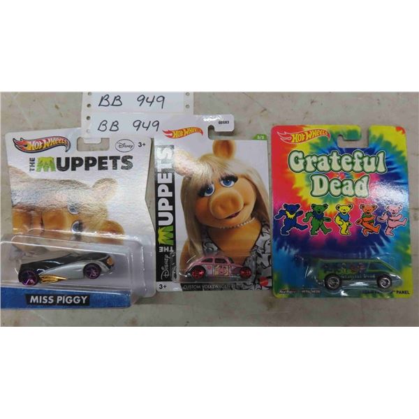 3 Hot Wheels : Grateful Dead, 2 Miss Piggy
