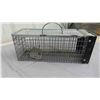 Image 3 : 2 Cage Traps - Larger One Works 24'' x 8'' x 8'' , Smaller One Missing Parts 6'' x