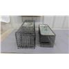 Image 4 : 2 Cage Traps - Larger One Works 24'' x 8'' x 8'' , Smaller One Missing Parts 6'' x
