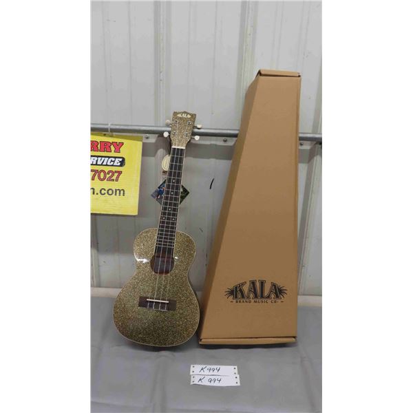 New in Box Kala Sparkle Gold Ukelele