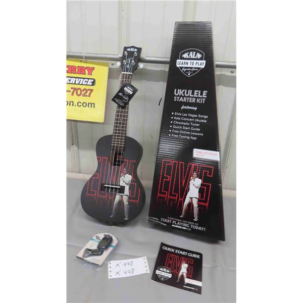 New Kala Viva Las Vegas Edition Ukelele with Clip On Tuner