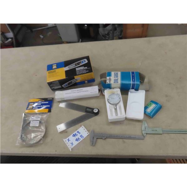 Digital Laser Tachometer, Dial Gauge, Precision Diameter Measurer, Calipers