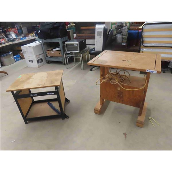 Router Table on Casters 35'' x 30'' x 24'' , Shop Stand 25'' x 27'' x 20''