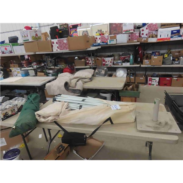 Cast Umbrella Base, Pop Up Canopy , Bag of Poles?