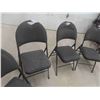 Image 4 : 4 Folding Chairs with Soft Upholstered Seat