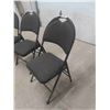 Image 3 : 4 Folding Chairs with Soft Upholstered Seat