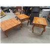 Image 1 : Pine Coffee Table 17'' x 34'' x 34'' , 2 End Tables 23'' x 22'' x 27''
