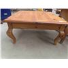 Image 2 : Pine Coffee Table 17'' x 34'' x 34'' , 2 End Tables 23'' x 22'' x 27''