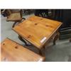 Image 7 : Pine Coffee Table 17'' x 34'' x 34'' , 2 End Tables 23'' x 22'' x 27''