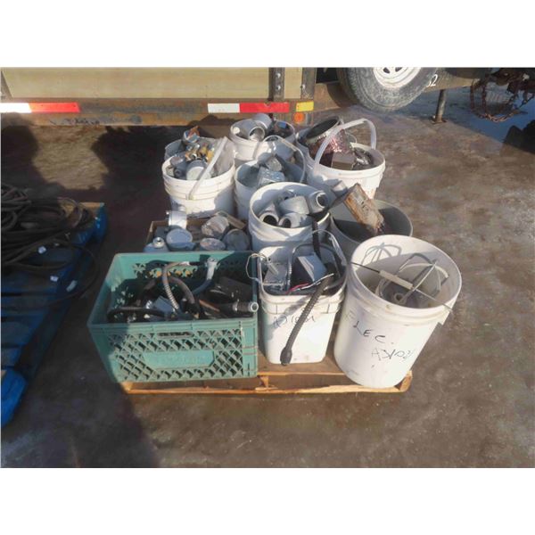 Pallet Lot of Electrical Components, Fuses, Junctions, Boxes, Plus