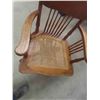 Image 3 : Oak Office Chair Hard Cane Seat