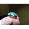 Image 8 : New Genuine Emerald (opaque) with Black Spinal on Sterling Silver Ladies Ring