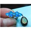 Image 11 : New Pear Shaped Fire Opal Surrounded by Black Spinal on Sterling Silver sz 8.5 