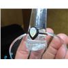 Image 8 : New Pear Shaped Fire Opal Surrounded by Black Spinal on Sterling Silver sz 8.5 