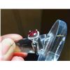 Image 6 : New Mozambique Garnet Ring + Earring Set ( pierced) 