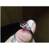 Image 8 : New Mozambique Garnet Ring + Earring Set ( pierced) 