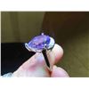 Image 8 : New Rear Amethyst 12mm x 8mm on Sterling Silver come with Matching Earrings 