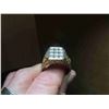 Image 6 : 14kt Gold with Diamonds Men's Ring Sz 13 Total Weight 14.4 gr