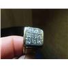 Image 7 : 14kt Gold with Diamonds Men's Ring Sz 13 Total Weight 14.4 gr