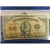 Image 2 : Dominion of Canada Paper 25 cent - 1923