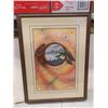 Image 1 : Indigenous Framed Art, Numbered Print BAPIISIE 22" X 29"
