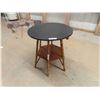 Image 1 : Parlour Table with Leather Covered Top 26" x 28"