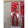 Image 2 : 6 New Milwaukee Pliers ; 8" Cutting , Crimping , High Level 7 in 1 , 8" Long Nose , 