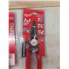 Image 4 : 6 New Milwaukee Pliers ; 8" Cutting , Crimping , High Level 7 in 1 , 8" Long Nose , 