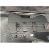 Image 4 : Epyhone Base Guitar with Hard Case **Has A Sizable Crack by Volume Knobs Going Through The Guitar