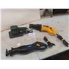 Image 1 : 3 Power Tools ; DeWalt Reciprocating Saw, Mastercraft Reciprocating Saw, 