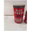Image 2 : 4 Blue Ribbon Tins - Biggest 3lb