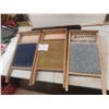 Image 1 : 3 Washboards ; 2 Porcelain, 1 Tin 