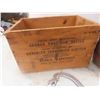 Image 2 : CiL Wood Ammo Crate, Vintage Canteen, Ice Tongs