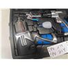 Image 2 : Mastercraft Air Tool Set; 1/2" Impact, 3/8" Ratchet, Chisel, Die Grinder + Accessories 