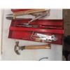 Image 2 : 3 Trays of Odds n Ends of Tools ; Vice Grips, Hammer, Screwdrivers, Pliers, Ratchets, 