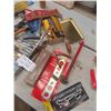 Image 2 : Metal Tool Box with Tools ; Sockets, Vice Grips, Pliers, Chisel, Tester, Drill Bits,